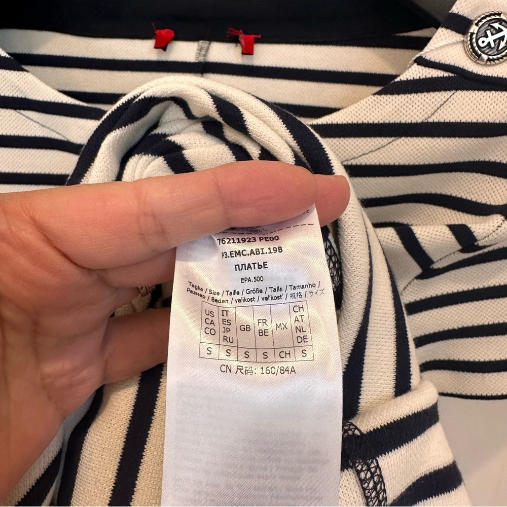 NWOT Max&Co. Label-cut Cotton Dress with Stripes Size: Small US4 Spring/Summer - Picture 10 of 14